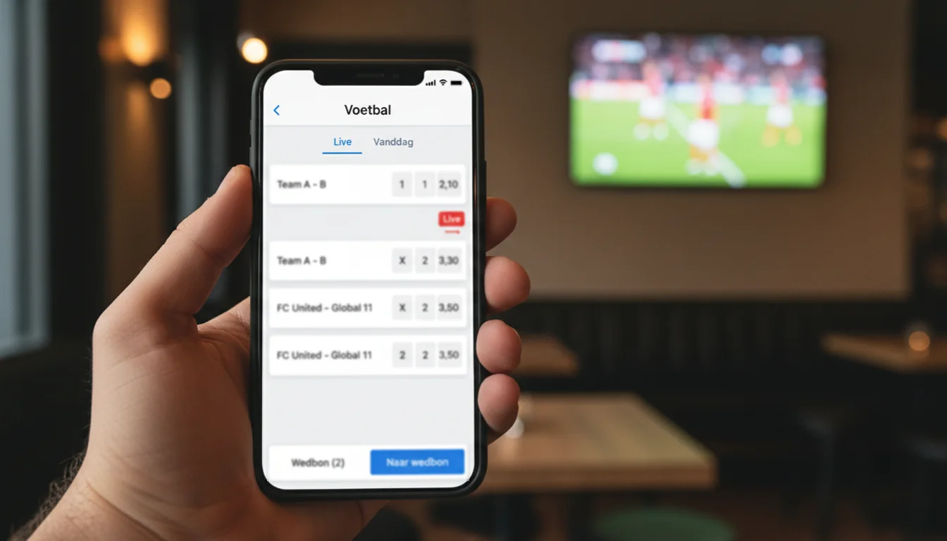 Voetbal wedden app beste bookmaker apps Nederland